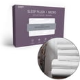 thumbnail image 3 of Sleep Plush White 4-Piece Microfiber 500g Bed Sheet Set with Wrinkle Free Performance Fabric, Full, 3 of 7
