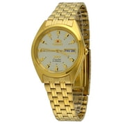 Orient FAB00001C Men's 3 Star Standard Gold Tone Gold Dial Automatic Watch