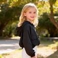 thumbnail image 6 of Liyamei Kids Lightweight Hooded Jacket with Zipper for Fall Windproof Outerwear Size 12-13 Years, 6 of 7
