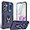 Blue, variant on for Samsung Galaxy A35 5G Case with Slide Camera Cover & Screen Protector (2 PCS), A35 Case Build in 360° Rotating Ring Kickstand, Military Grade Protective Case for Galaxy A35 Phone Cases, Blue