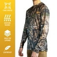 thumbnail image 5 of HOT SHOT Men's Camo Hunting Lightweight Performance Long Sleeve Shirt - Mossy Oak Country DNA, Large, 5 of 5