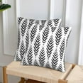 thumbnail image 6 of Black and White Pillow Covers 18x18 Set of 2, Modern Throw Pillow Covers Outdoor Decorative Pillow Case for Couch Bed Sofa Cushion Home Decor, 6 of 6