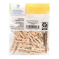 Hello Hobby Mini Wood Clothespins With Resealable Bag, 50Pack