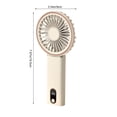 thumbnail image 3 of Gnmfd Portable Handheld Rechargeable USB Fan 2000mAh Foldable Mini Fan with LCD Display 4 Speeds Power Bank Function for Travel Office Outdoor Bedroom Night Use Lights for Room Desk Table, 3 of 8