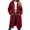 A Wine, variant on Long Sleeves Pullover Casual Fall Fashion Women's Zipper Solid Color Loose Long Coat Sweatshirt Long-Sleeved Hooded Tops With Pocket Wine Xl