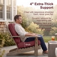 thumbnail image 2 of 2 Set Outdoor Chair Cushions 20 x 20 x 4 inch for Patio Furniture, Fade & Water Resistant Patio Cushions with Removable Cover and Straps, Red, 2 of 8