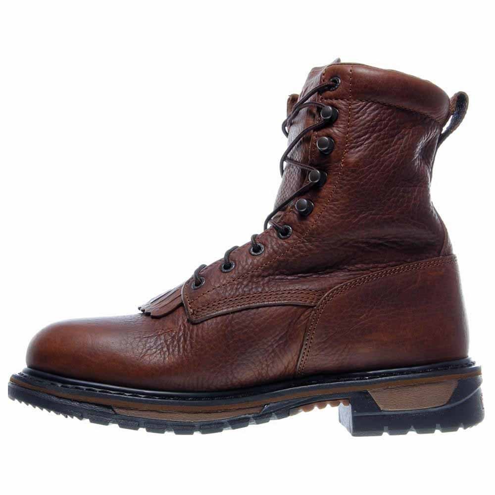 Rocky  Mens Original Ride Lacer Waterproof Round Toe Lace Up  Casual Boots   Mid Calf - image 4 of 7