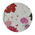thumbnail image 4 of nygtbtfer Red Pink Flower Round Fitted Table Covers with Elastic Edge, Outdoor Tablecloths  Spring Summer Botanical White Patio Table Covers for Parties Decor 38-42, 4 of 8