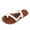 White, variant on Women's Slide Sandals Arch Support Flip Flops Toe Ring Walking Orthotic Thong Sandal Shoes Size 7.5