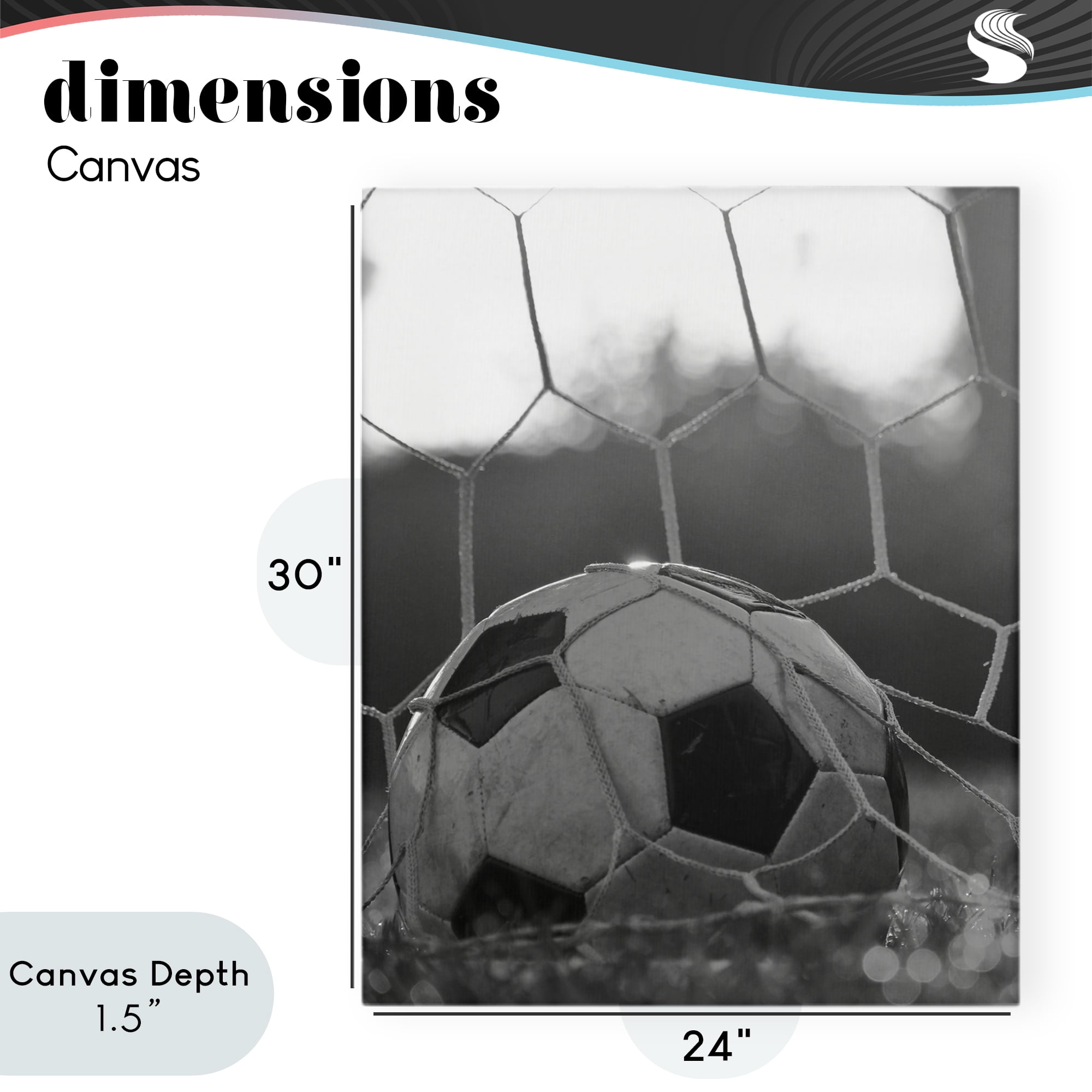 Stupell Industries Soccer Goal Score Canvas Wall Art, design by Marcus Prime