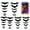 36Pcs Black, variant on 2025 New Halloween 3D Lighted Bats, LED Purple Lighted 3D Bats Halloween Decoration, Upgrade LED Glowing Bat Group Hanging Wall Luminous Glow Clings Multipack (12/24/36/48Pcs Black)