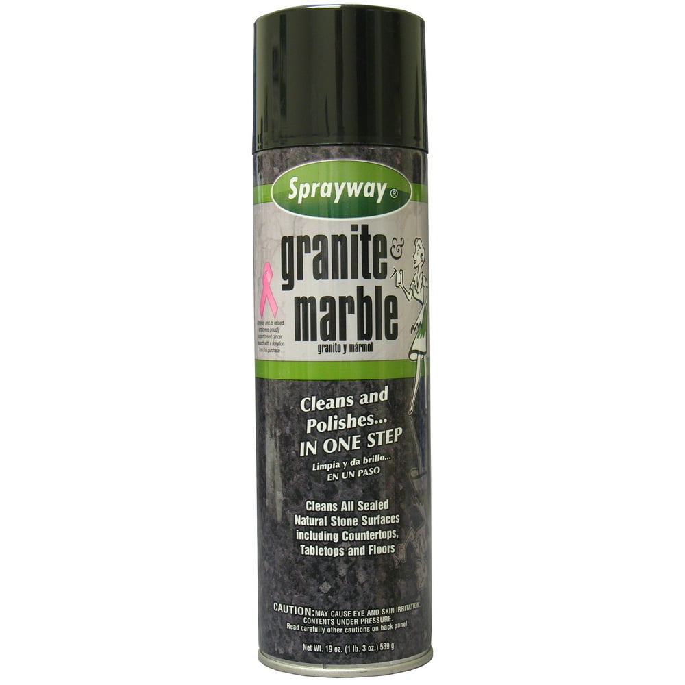 Sprayway Granite & Marble Cleaner Spray, 19 Oz