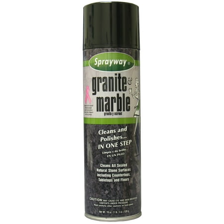 Sprayway Granite & Marble Cleaner Spray, 19 Oz (Best Cleaner For Cultured Marble)