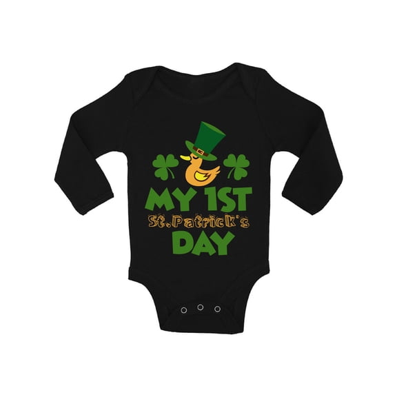 St Patrick's Day Bodysuit for Baby Boys My First Paddys Day Romper Newborn 6M 12M Irish One Piece Top