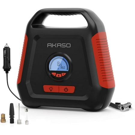 AKASO Air Compressor Digital Tire Inflator 12V DC Portable Air Pump Auto...