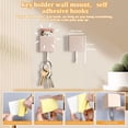 thumbnail image 2 of 4PCS Cute Pet Cat Adhesive Wall Hooks - Heavy Duty (For Coat, Scarf, Towel, Key, Room Decor), 2 of 3