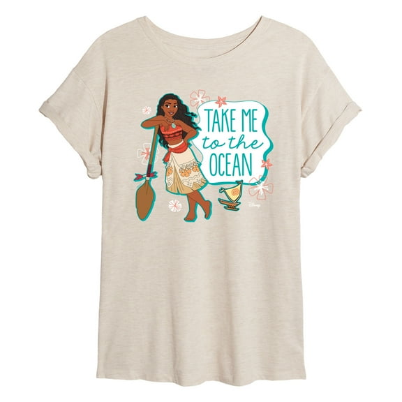 Disney Moana - Take Me To The Ocean - Juniors Ideal Flowy Muscle T-Shirt