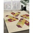 thumbnail image 3 of Ahgly Company Machine Washable Indoor Rectangle Transitional Golden Blonde Gold Area Rugs, 7' x 9', 3 of 7