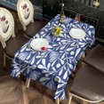 thumbnail image 2 of Rectangle Waterproof Tablecloth 60×120 Inch, Dahlia Floral Reusable Indoor/Outdoor Durable Table Cover for Party Kitchen Dinner Room Decor, 2 of 6
