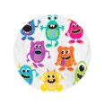 thumbnail image 2 of KDAGR 60 inch Round Beach Towel Blanket Cartoon Fluffy Monsters Cute Little Kid Alien Birthday Party Travel Circle Circular Towels Mat Tapestry Beach Throw, 2 of 2