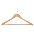 thumbnail image 3 of (24) Natural wood Pack Solid Wood Clothes Hangers, Coat Hanger Wooden Hangers, 3 of 4