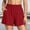 Red, variant on Athletic Shorts For Women Summer Solid Pocket Workout Ready Running Training Yoga Walking Athletic Style Daily Outfit Ready Relaxed Vacation Look Navy XXL