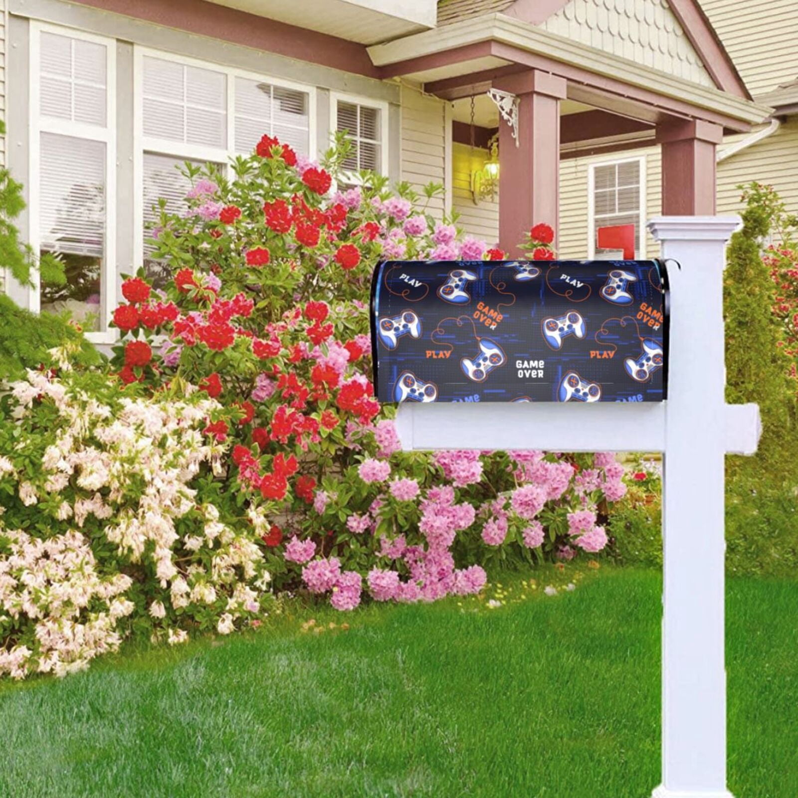 Kdxio Magnetic Mailbox Cover 25.5x21 in Mailbox Cover Outdoor Decoration Holiday Mailbox Covers for Home Garden Yard-25.5x21 in