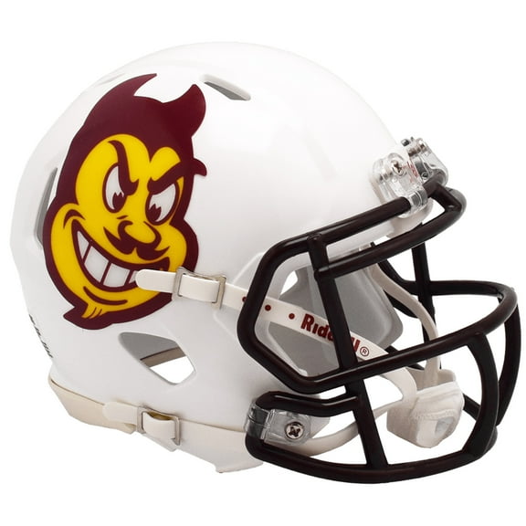Arizona State Sun Devils White Sparky Riddell NCAA Speed Mini Helmet
