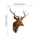 thumbnail image 3 of European Style Wall Animal Head Hanging Wall Art For Home Decoration Hangs 45X37cm, 3 of 5