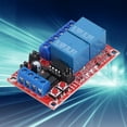 thumbnail image 1 of 2 Channel Relay Module, PCB with Optocoupler Isolation, Green and Red LED Indicators, 250V 10A Control, 63.5 X 38.5 X 18.5mm Size, 1 of 7