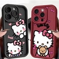 thumbnail image 3 of Coque souple pour iPhone 12 Mini 16 Plus 16e 11 15 Plus XS XR 14 11Pro 13 Pro MAX, jolie Sanrio Hello Kitty, 3 of 4