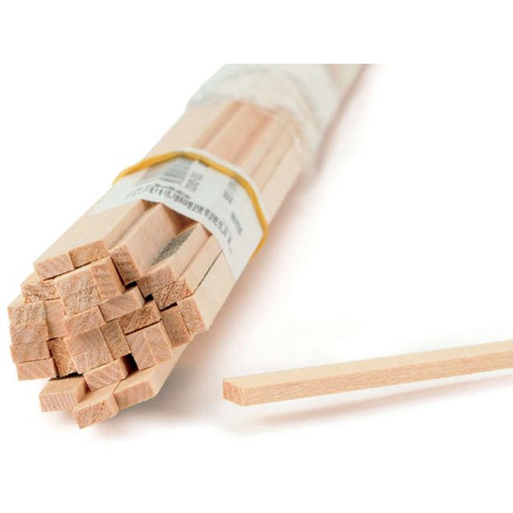 Basswood Strip 24"-3/8"X3/8"