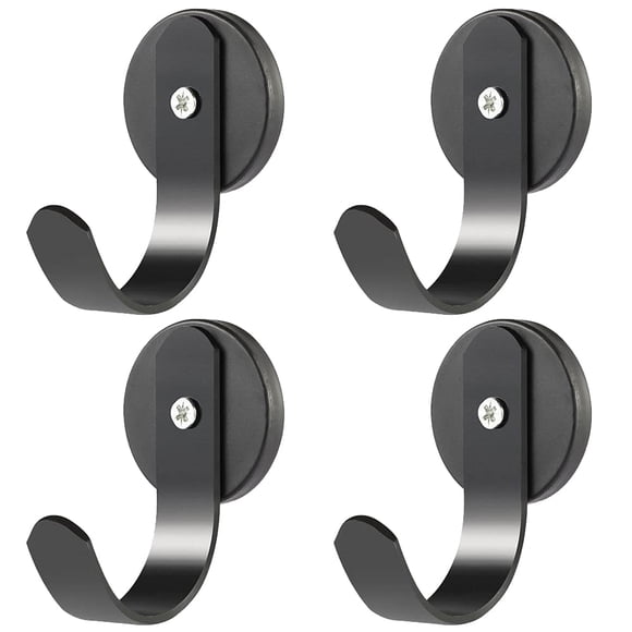 Colgador magnético para coronas Picowe, paquete de 4 unidades, hierro negro, 4,3 x 6,6 cm