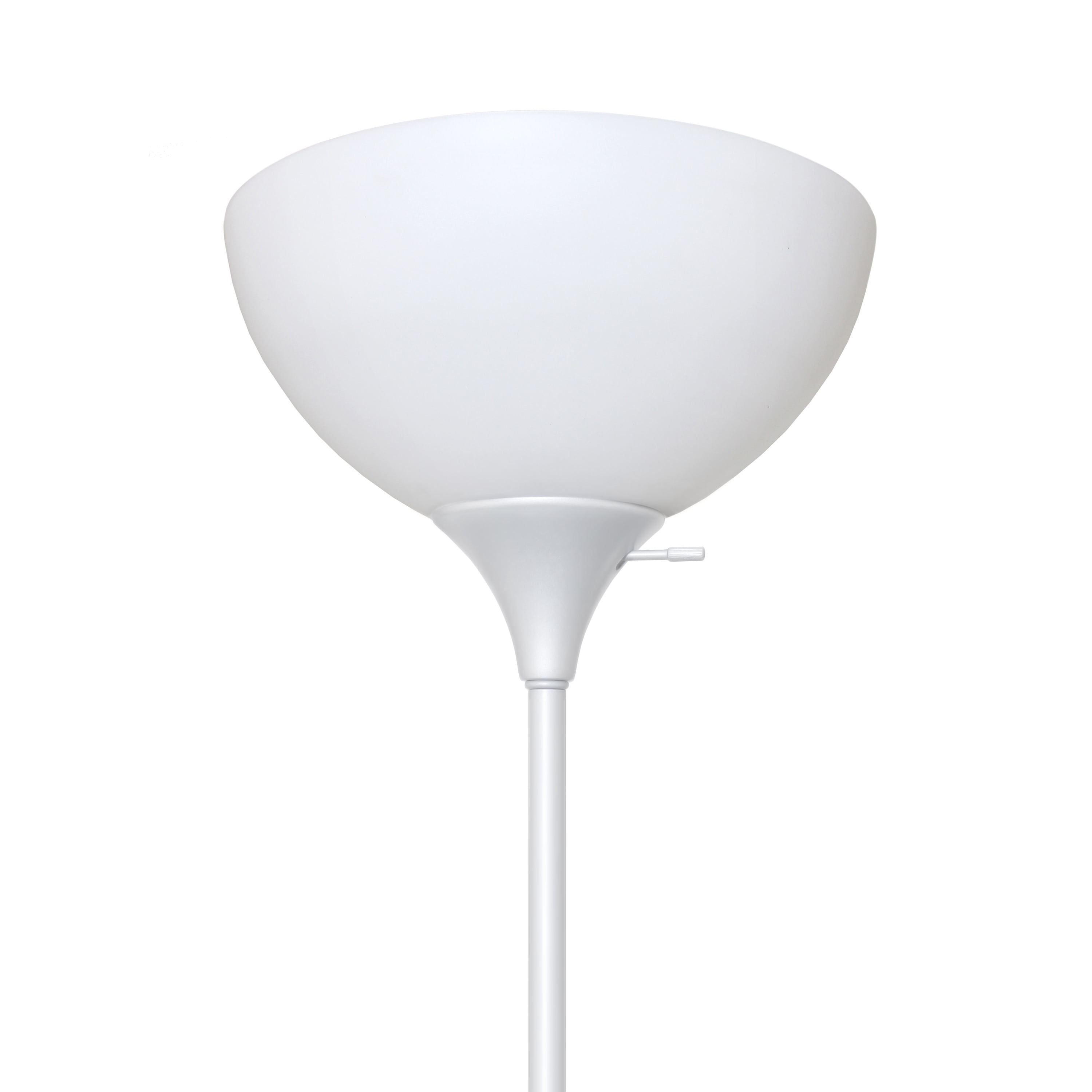 Creekwood Home 71.5" 2 Light Mother Daughter Metal Floor Lamp with LED Bulbs, White