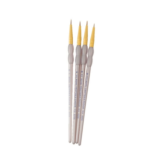 RCC 239 | Crafter's Choice™ 4pc Brown Taklon Detail Brush Set