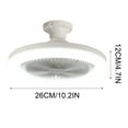 thumbnail image 2 of Lksixu Ceiling Fan With Lights,Enclosed Low Profile Fan Light,Ceiling Light With Fan,Hidden Fan Delier With Remote Control fan light Electronics for Home Office School, 2 of 8