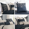 thumbnail image 4 of HGmart Luxury 7 Piece Bed in a Bag, King with Comforter, Shams, Square Cushion, Breakfast Pillow, Cushion, 4 of 7
