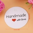 thumbnail image 2 of Rdeghly 100pcs White Handmade Hang Label Wedding Favor Gift Dessert Tags Clothing Jewelry Price Tag,Wedding Favor Tags, Wedding Gift Tag, 2 of 6