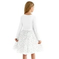 thumbnail image 3 of Actgleam Girls Tutu Dress long Sleeves Tulle for Girl Dresses,White,7-8Years, 3 of 10