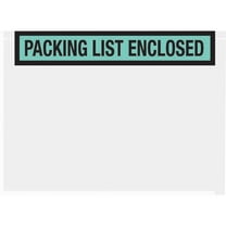 Box Partners "Packing List Enclosed" Envelopes 7" x 5 1/2" Green 1000/Case PL459