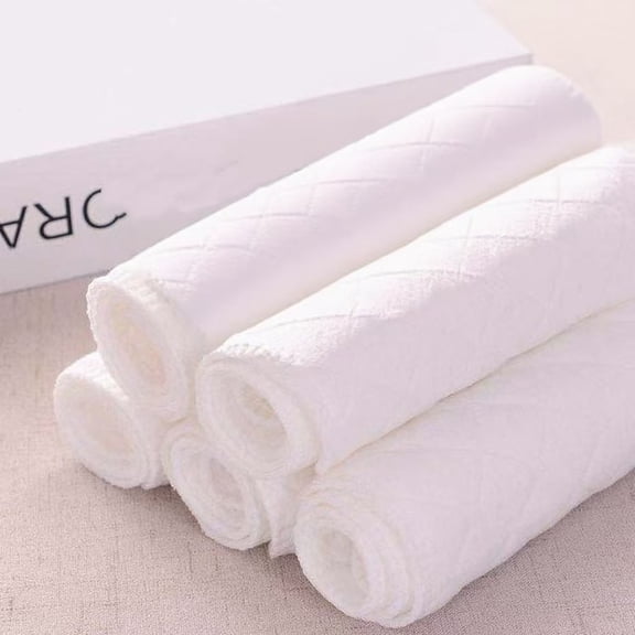 5 Count Cloth Diapers for Babies, 3 Ply Cloth Diapers Burp Cloth, Thick Washable Absorbent Cotton Diaper for Babies and Toddlers Multi-Use, Newborn Diapers