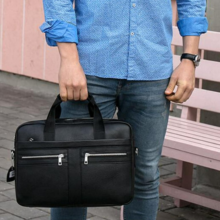 15 Laptop Bag Office Leather Briefcase Shoulder Mens 15 Laptop Bag Office Leather Briefcase Shoulder Mens