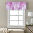 thumbnail image 3 of Purple Marble Valance Curtain Golden Lines Modern Window Valances Rod Pocket Short Curtains Window Treatments for Kitchen Bedroom Bathroom Laundry 54" x 18", 3 of 9