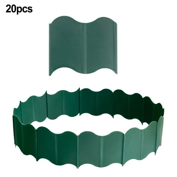 Outdoor Lawn Fence Flower Bed Partition Edge Retain Plastic Board Garden Fence