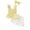 Yellow, variant on Stylish Girls Matching Outfit Soft Casual Two Piece for Toddlers Kids Solid Square Collar Sleeveless Above Knee Blue 2 Years-3 Years