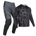 thumbnail image 3 of Willbros MX Jersey and Pant Combo Motocross Offroad Gear Set Dirt Bike Riding Black Grey Mens Racewear (Jersey Adult XL/Pants W36), 3 of 5
