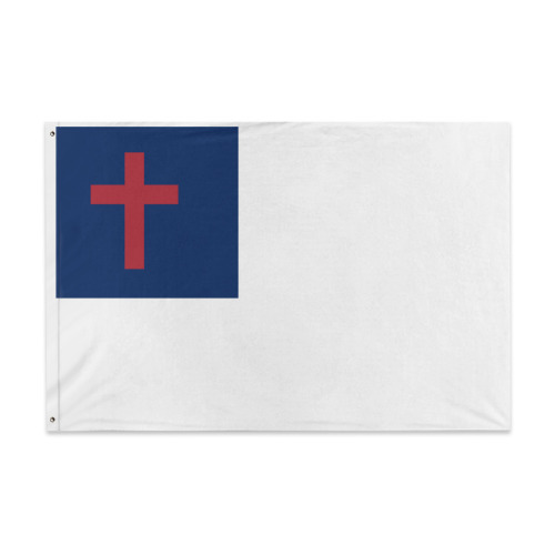 Christian-Flag 3x5 Outdoor Double Sided Christianity-Cross-Church Jesus Flag Polyester Material with 2 Metal Grommets