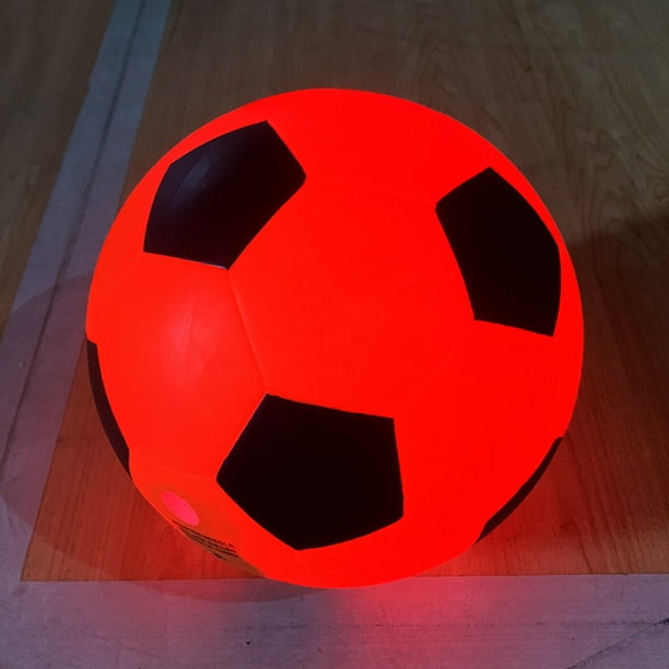 Balón de fútbol que brilla en la oscuridad, balón luminoso con luz LED, para adolescentes, niños y niñas
