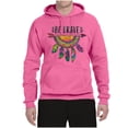 thumbnail image 3 of Colorful Neon Be Brave Dreamcatcher | Dean Russo Art Pop Culture Unisex Hoodie Sweatshirt, Neon Pink, Medium, 3 of 6