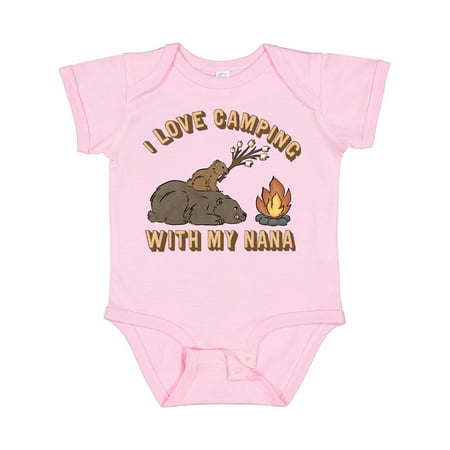 

Inktastic I Love Camping with My Nana Gift Baby Boy or Baby Girl Bodysuit